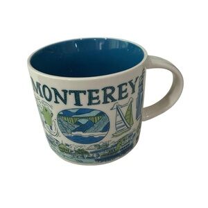 Starbucks Been There Series Monterey CA Ceramic CoffeeTea Mug 14 OZ Coastal View